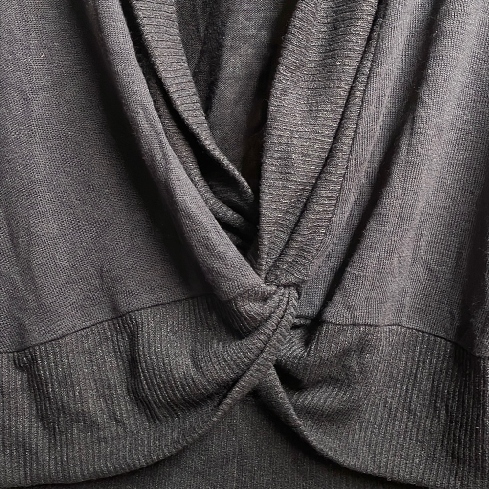 Sanctuary Black Recycled Knit Tunic Cardigan - Picture 4 of 7